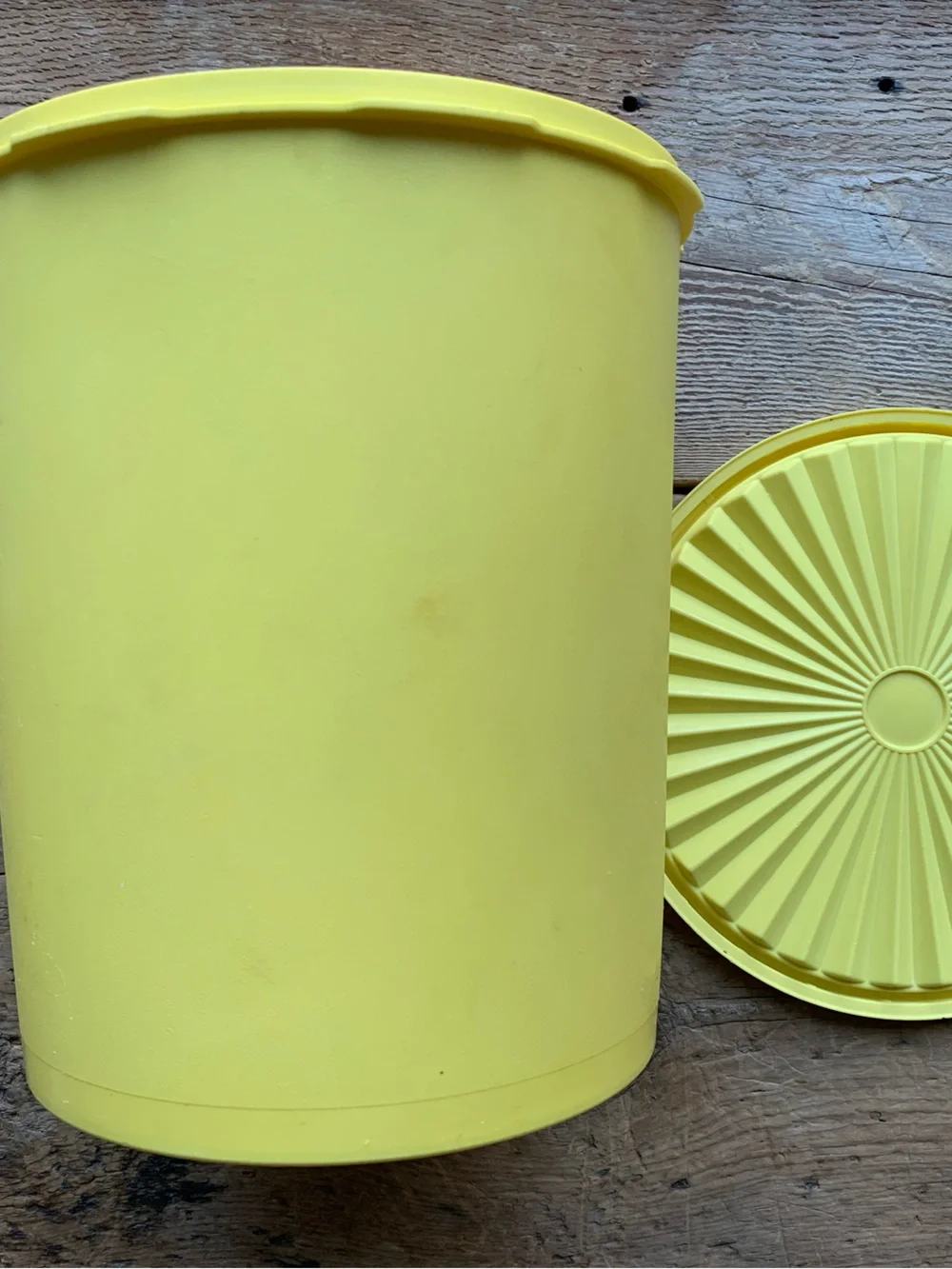 Bright Daffodil Yellow Servalier Canister by Tupperware
